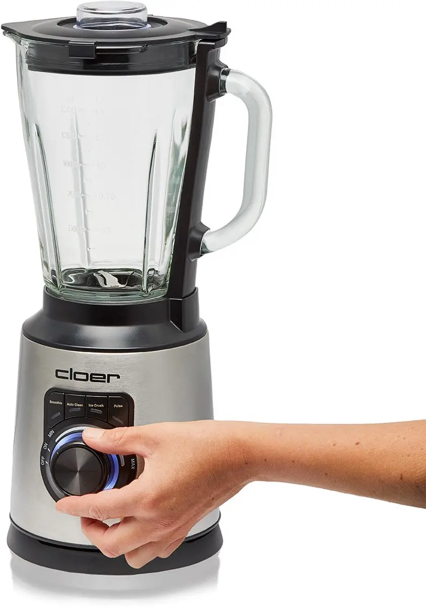 Cloer 6958 Blender 1200W 1,5L - 4 Snelheden - Zilver - afbeelding 6 van 6