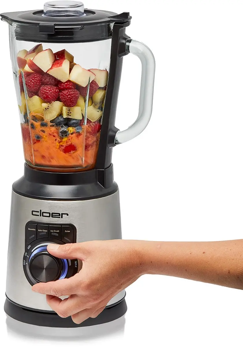 Cloer 6958 Blender 1200W 1,5L - 4 Snelheden - Zilver