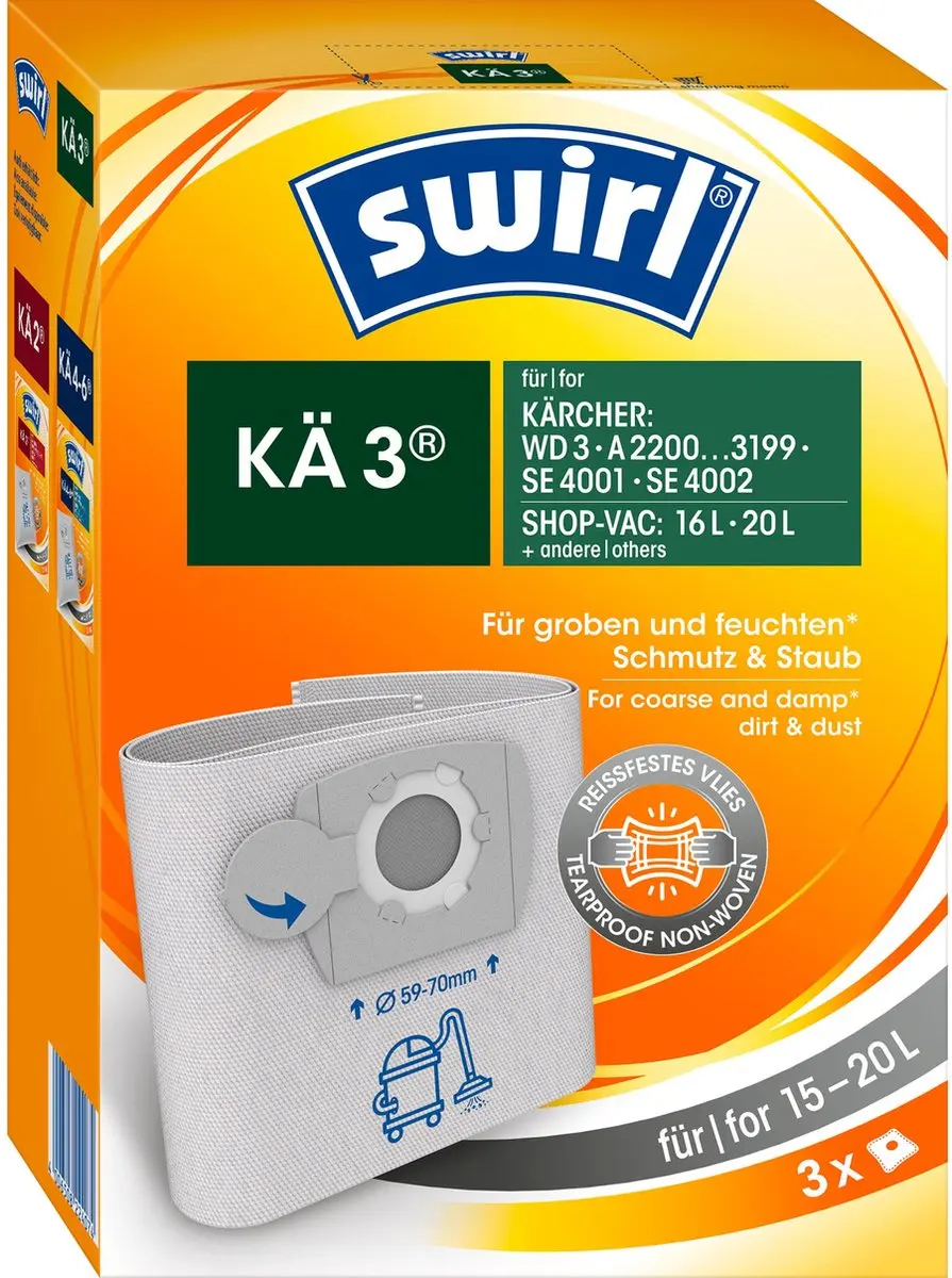 Swirl KÄ3 Stofzuigerzakken