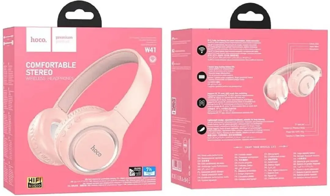 Hoco W41RT On-Ear Koptelefoon - Roze