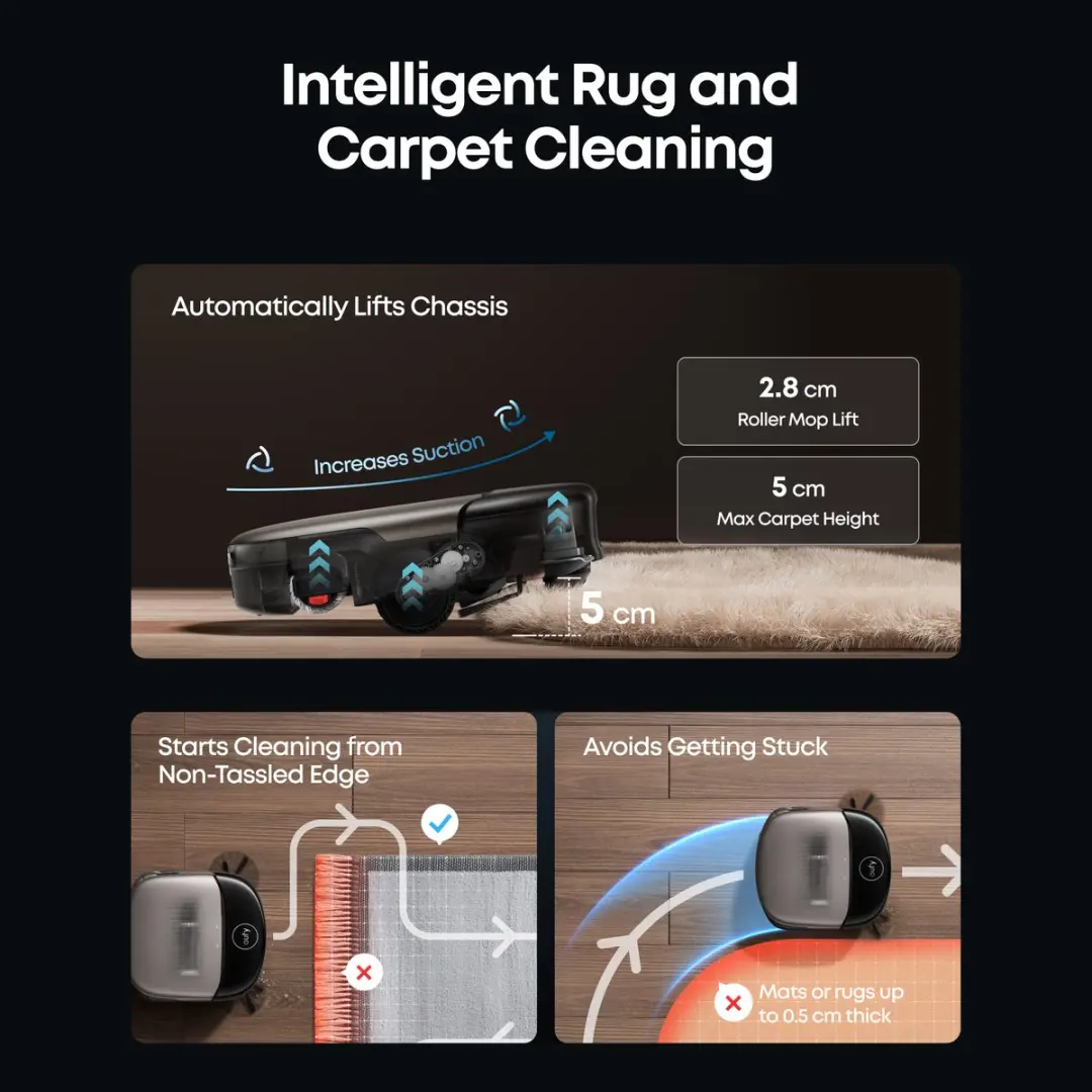 Eufy HydroJet S2 Stofzuiger/Dweilrobot - 30kPa - Zwart