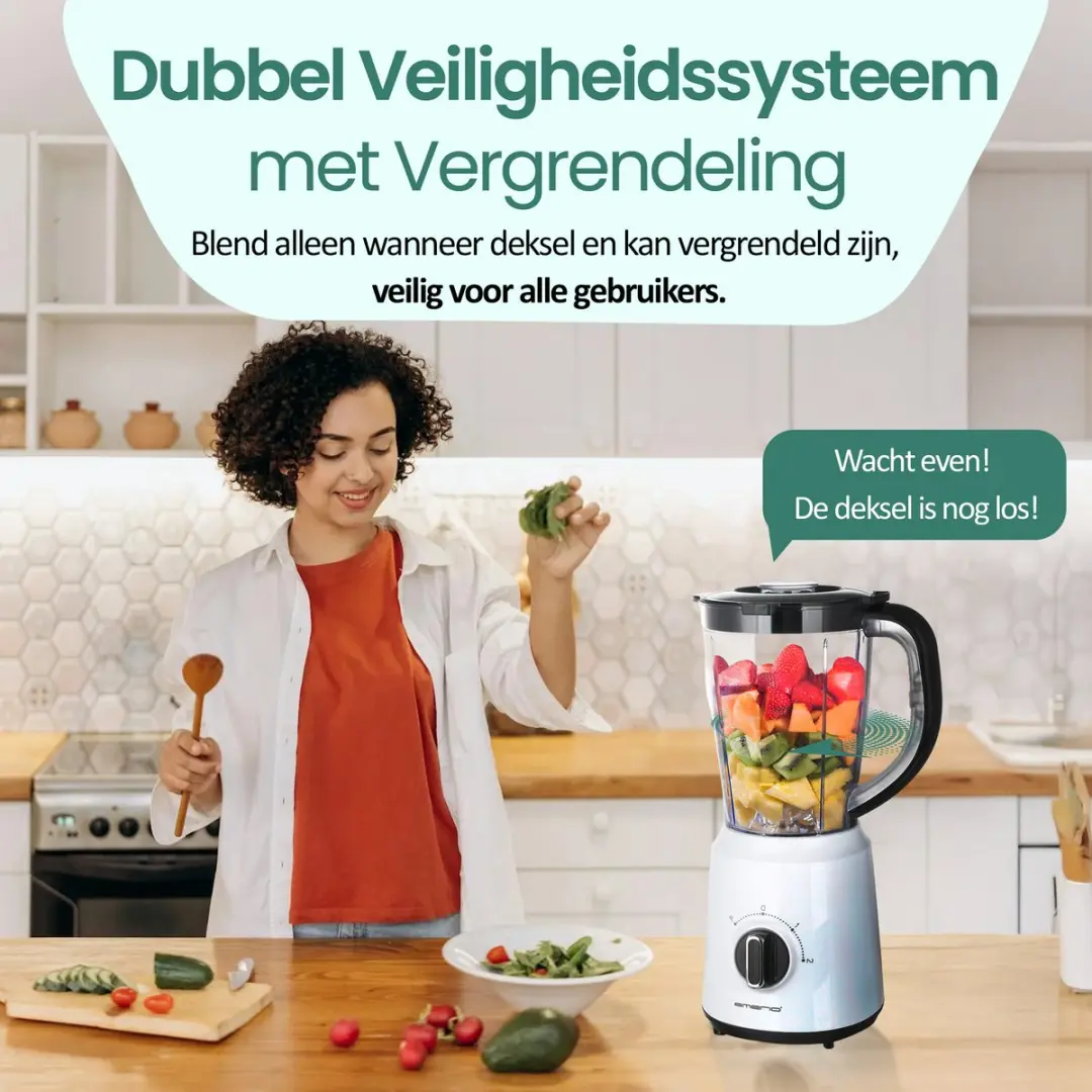 Emerio Blender BL-124816.7 1.5L - 500W - Wit