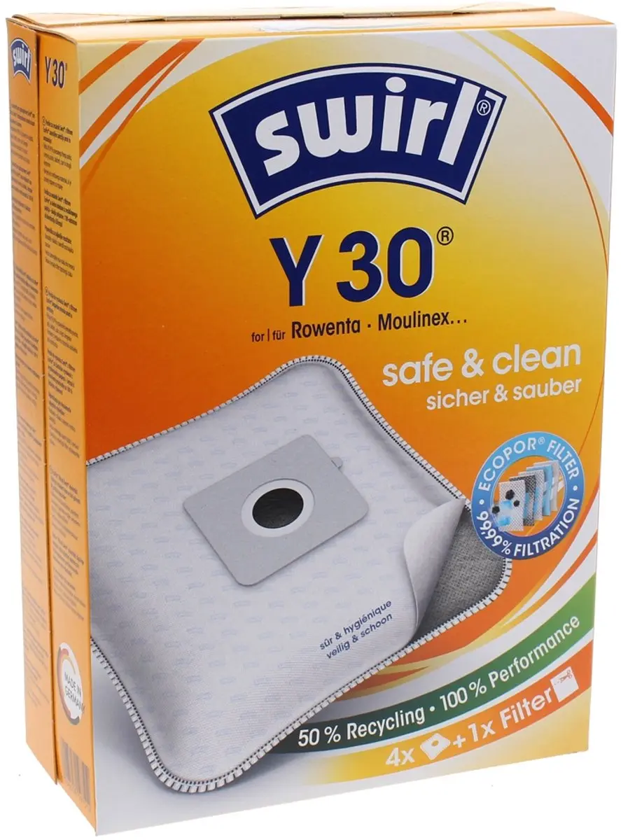 Swirl Y 30 Stofzuigerzakken - Universeel