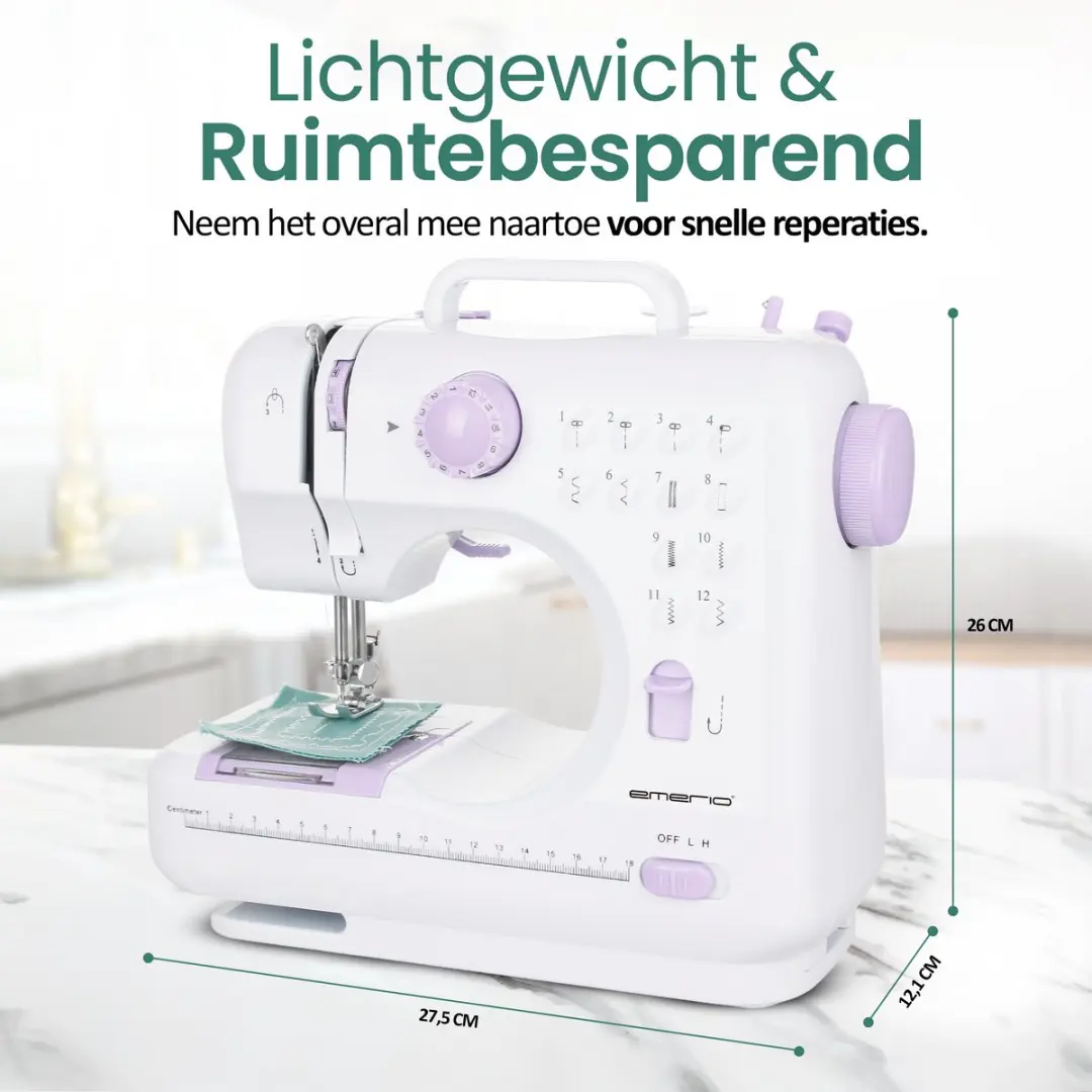 Emerio SEW-121820 Naaimachine - 12 Steken - Wit