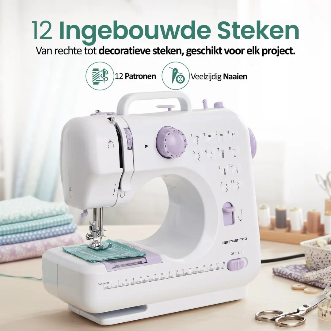 Emerio SEW-121820 Naaimachine - 12 Steken - Wit