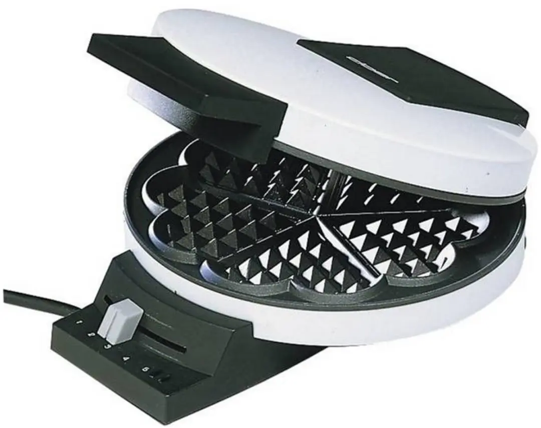 Cloer 171 Wafelijzer - 930W - 2 Platen - Wit