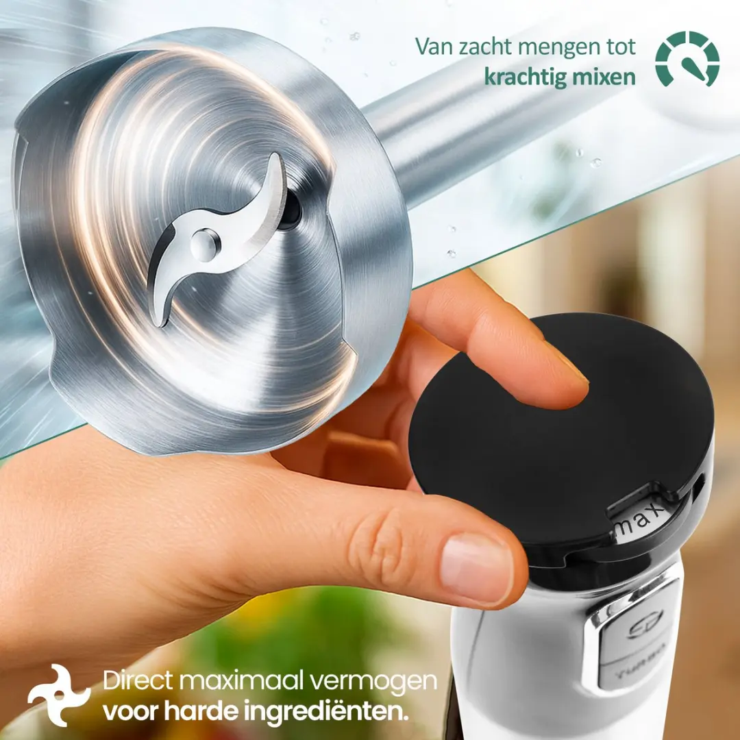 Emerio Staafmixer HB-132381 1000W - Zwart/RVS