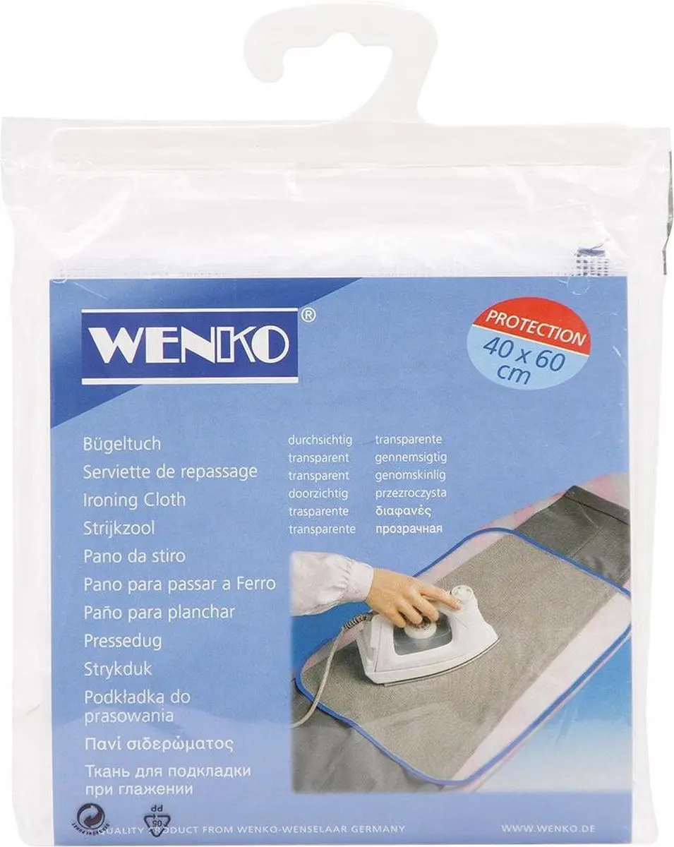 Wenko Strijkdoek 60x40cm Transparant - 1 Stuks