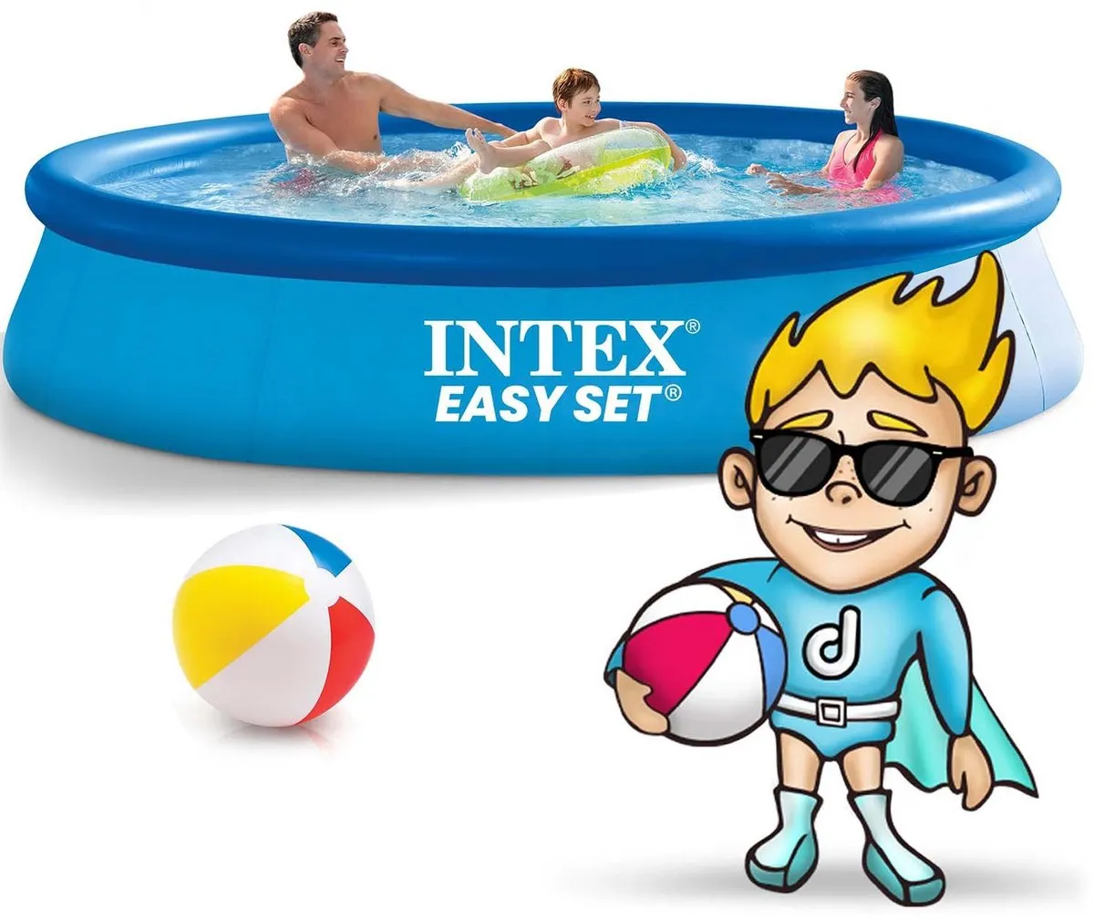 Intex Tuinuitbreidingszwembad 305x61cm 6-in-1 28116 - afbeelding 4 van 4