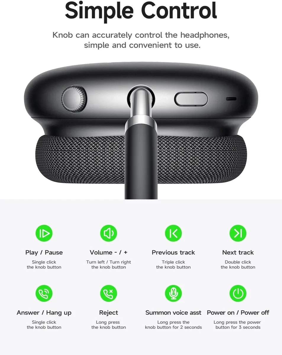 Hoco W55 Draadloze Over-Ear Hoofdtelefoon - Bluetooth 5.3