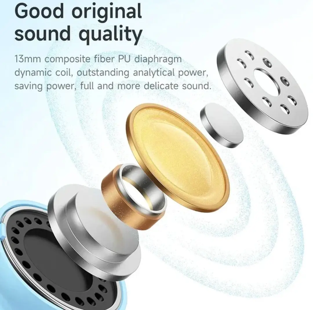 Hoco EQ6 Draadloze Oortjes Bluetooth 5.3 - Zwart