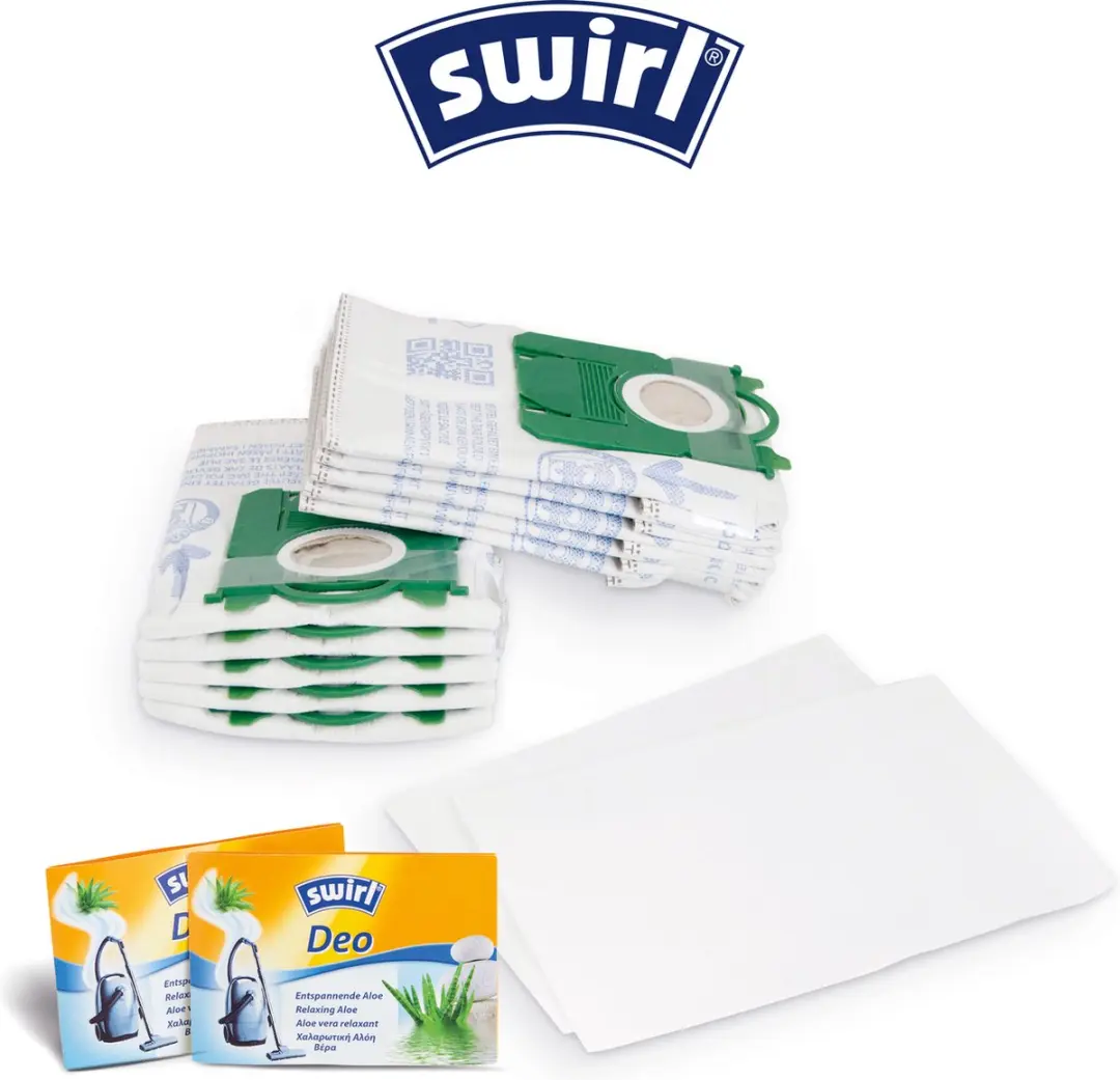 Swirl Stofzuigerzak PH86/PH96 - 10 Stuks + 2 Filters + 2 Deo - o.a. Philips/AEG/Electrolux
