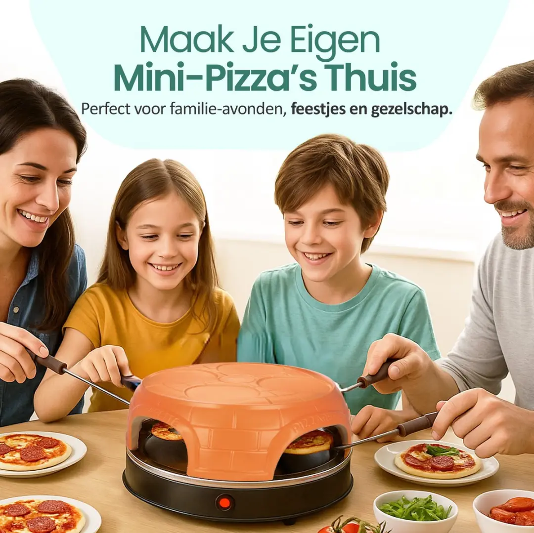 Emerio Pizzarette Origineel PO-115847.1 - 1000W - 4 Persoons