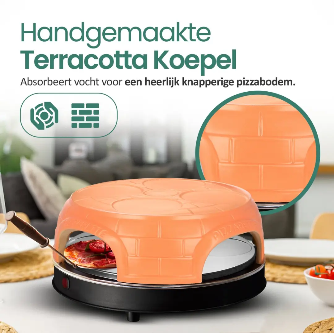 Emerio Pizzarette Origineel PO-115847.1 - 1000W - 4 Persoons
