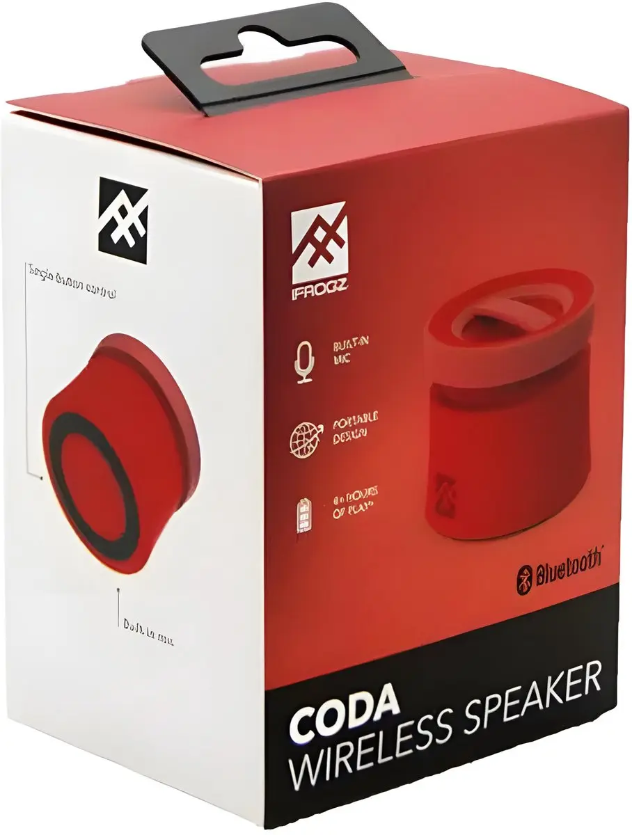 ZAGG iFrogz Coda Bluetooth Speaker IFOPBS - Rood