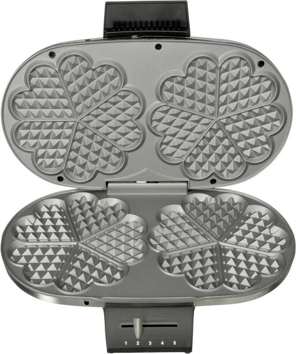 Cloer Dubbel Wafelijzer 1329 - 1200W - Zwart