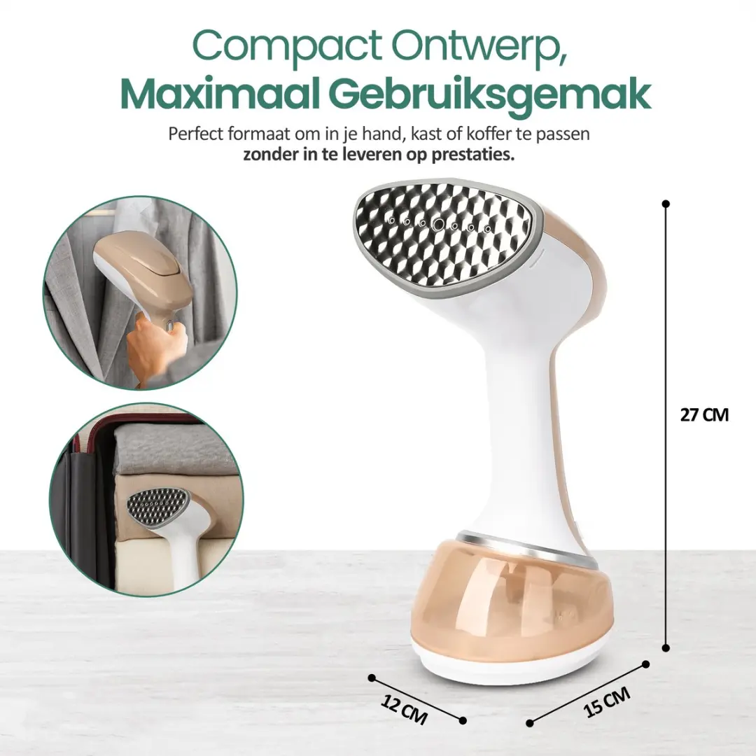 Emerio SB-130292 Stoomontkreuker - 1700W - Reisformaat - Wit