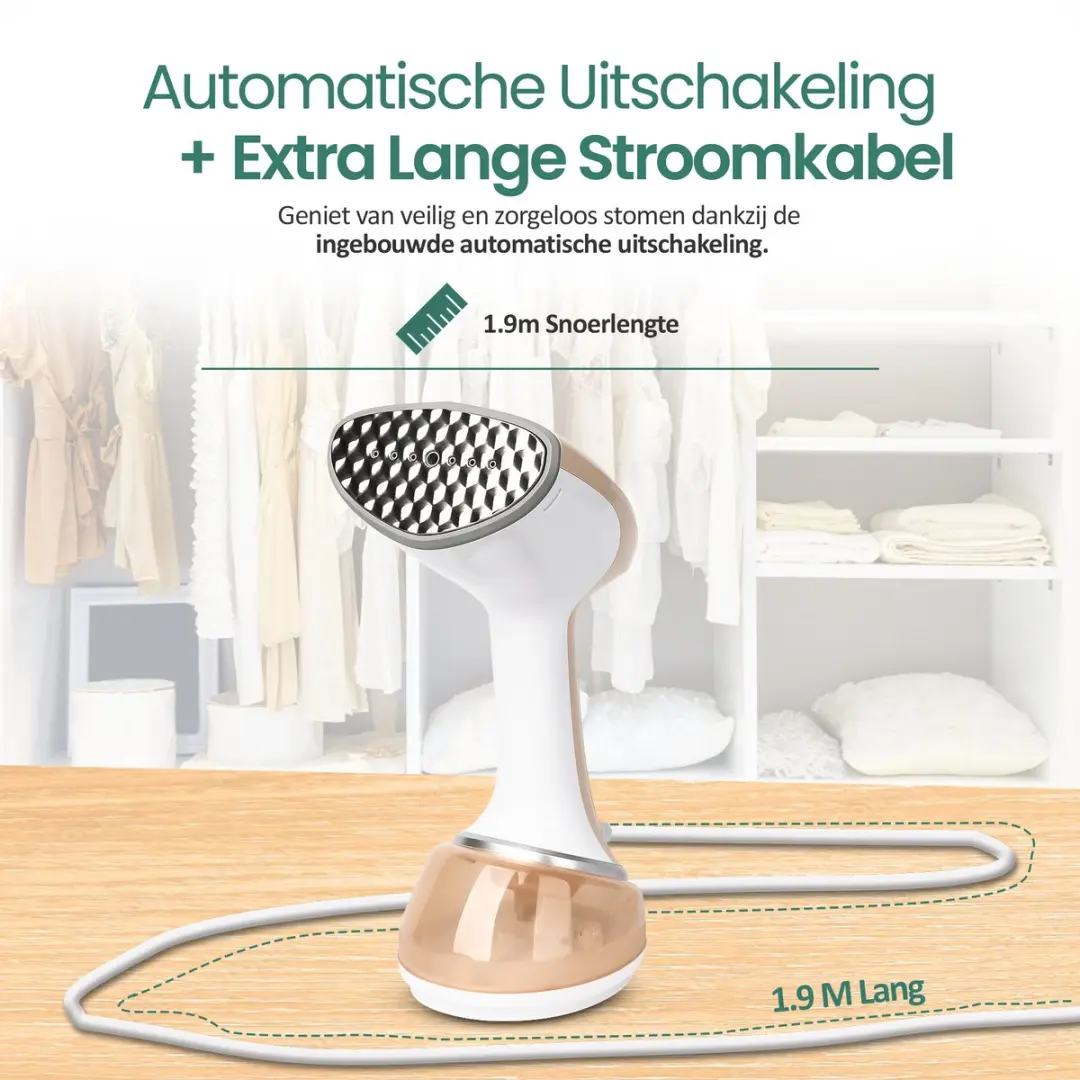 Emerio SB-130292 Stoomontkreuker - 1700W - Reisformaat - Wit