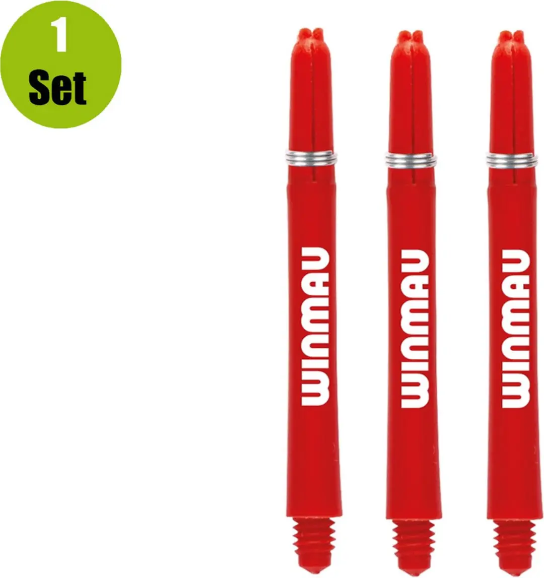 Winmau Dart Shafts Nylon Signature 7010-202 - Rood - Medium
