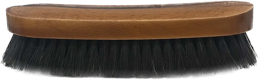 Kledingborstel zwart paardenhaar 17cm