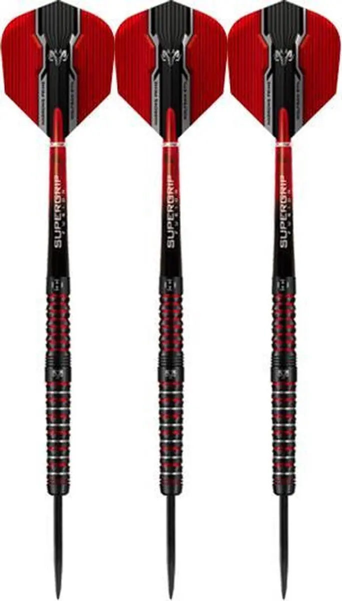 Harrows Wolfram Infinity 26g Tungsten - 3 Stuks - Rood/Zwart - afbeelding 6 van 6