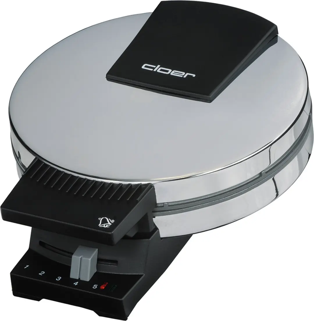 Cloer 185 Wafelijzer - 930W - 2 Platen - Edelstalen