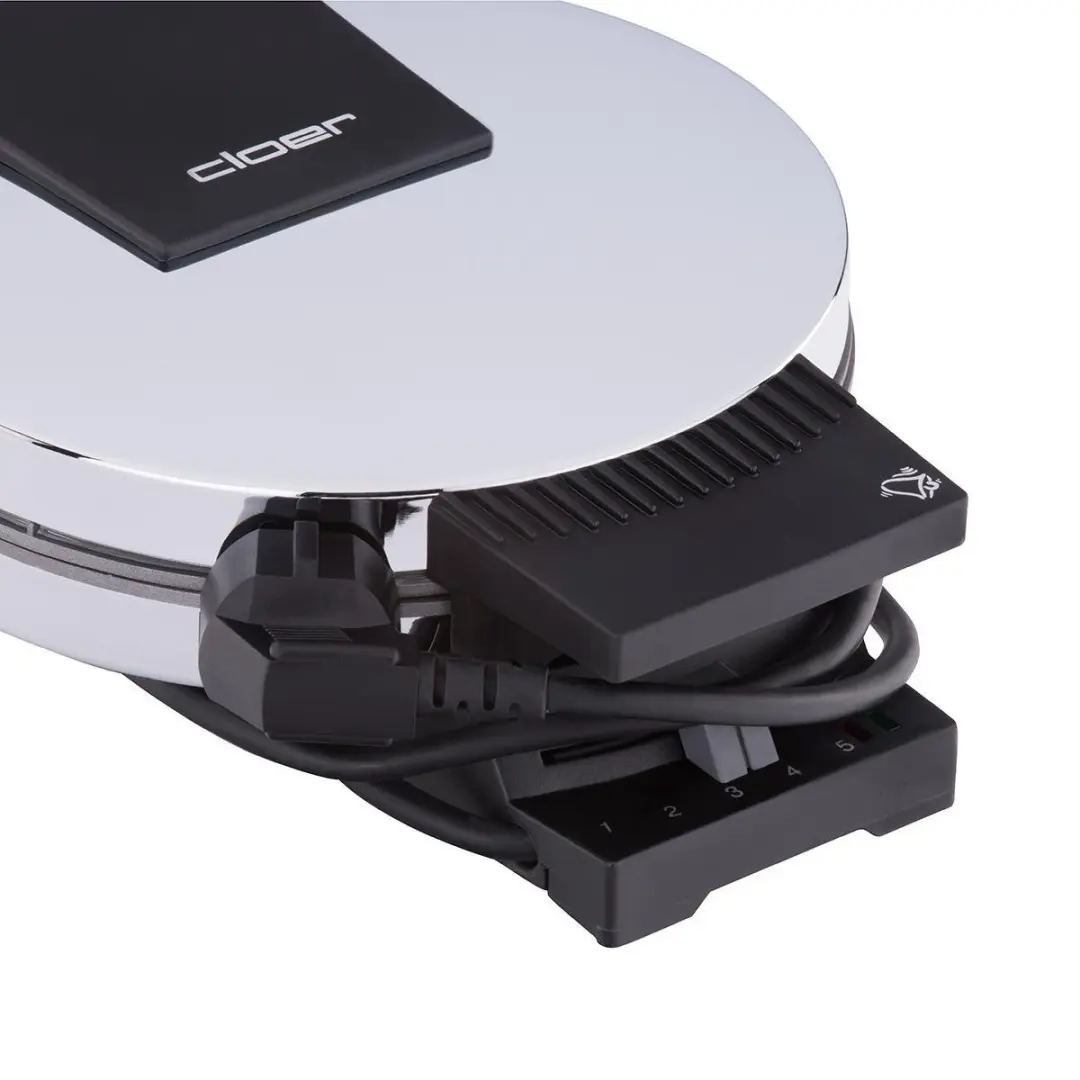 Cloer 185 Wafelijzer - 930W - 2 Platen - Edelstalen