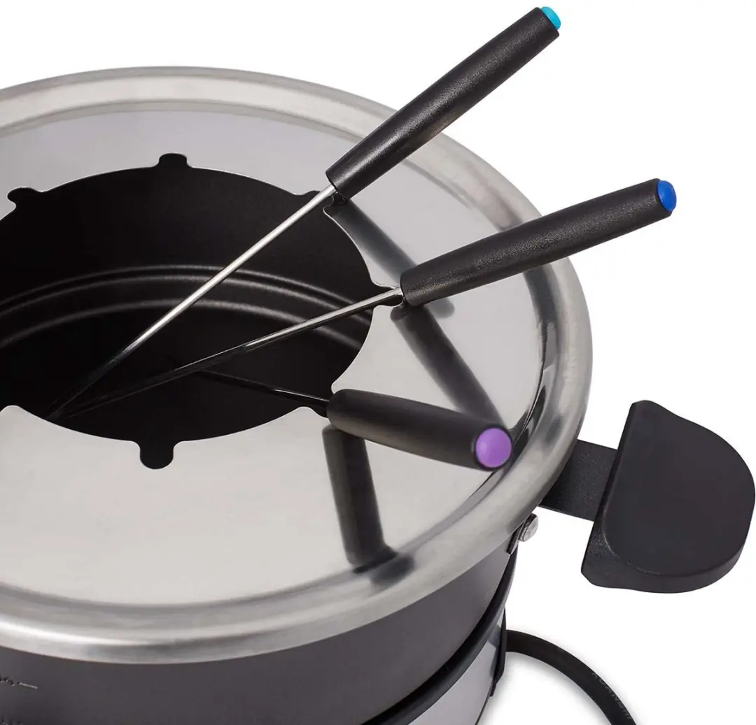 Cloer 6679 Elektrische Fondueset - 1000W - 6 Personen - Zwart
