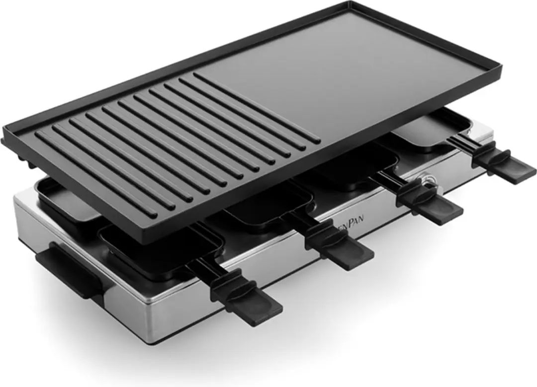 GreenPan Chef's Collection Gourmet Raclette 1700W - 8 Personen - Zwart