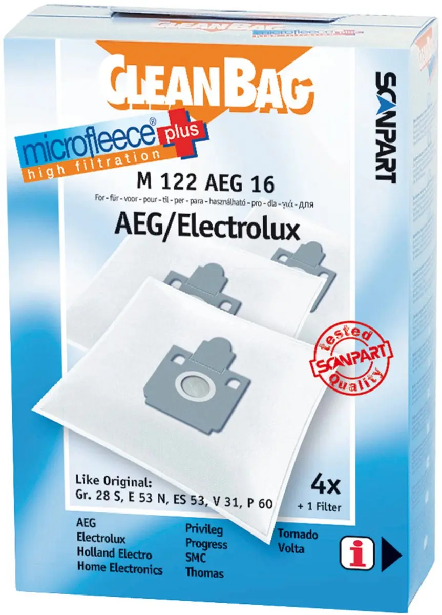 CleanBag stofzuigerzakken 4 stuks