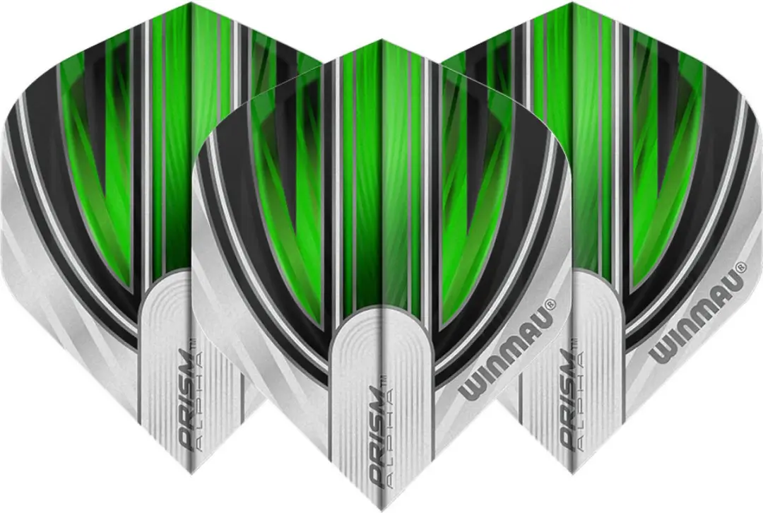 Winmau Prism Alpha Daryl Gurney Darts - 3 Stuks - Wit/Groen/Zwart