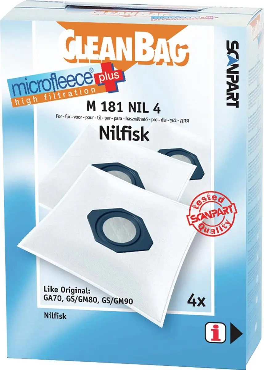 Cleanbag Stofzuigerzakken M 181 NIL