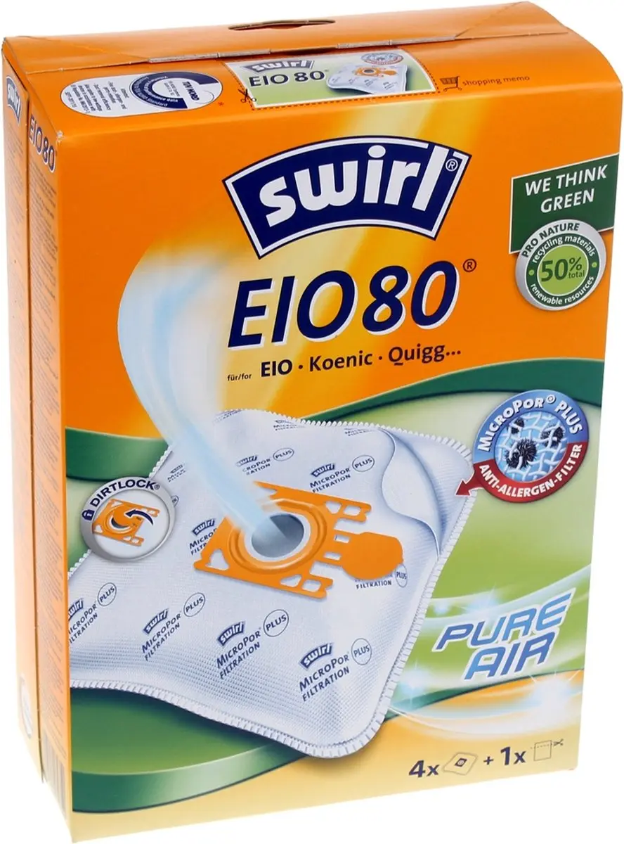 Swirl EIO 80 MP Plus AirSpace Stofzuigerzakken