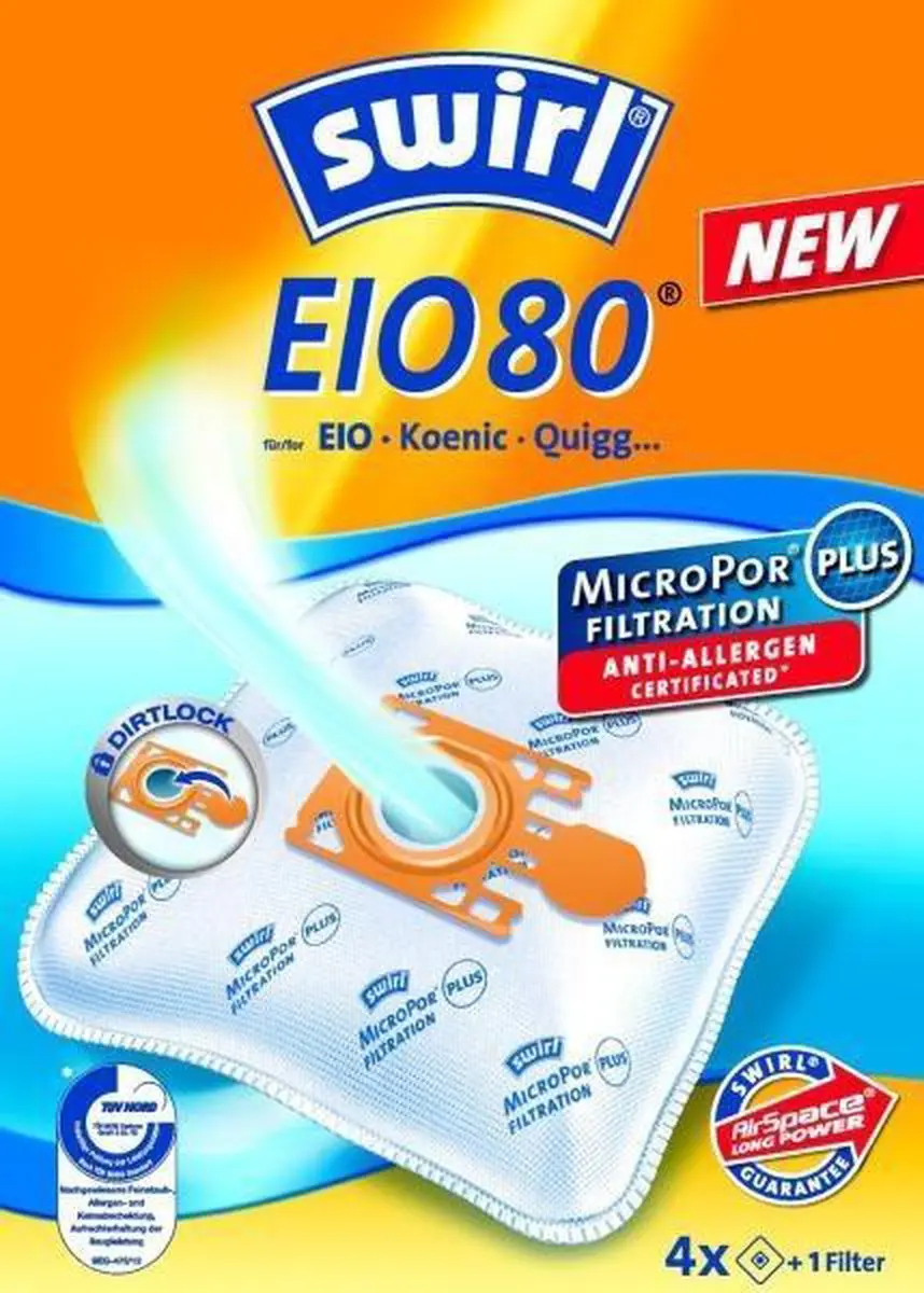 Swirl EIO 80 MP Plus AirSpace Stofzuigerzakken