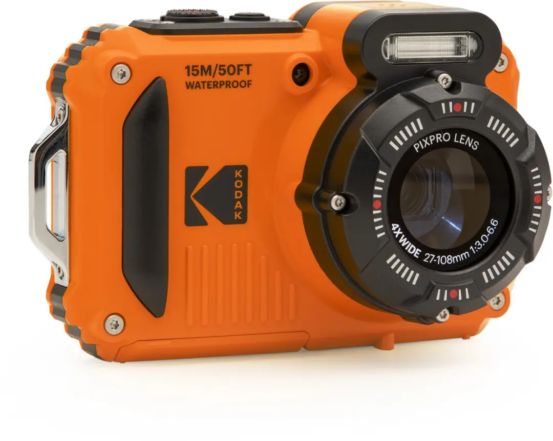 Kodak Pixpro WPZ2 WPZ2OG Compactcamera - 16MP - Waterdicht 15m - 4x Zoom - Oranje