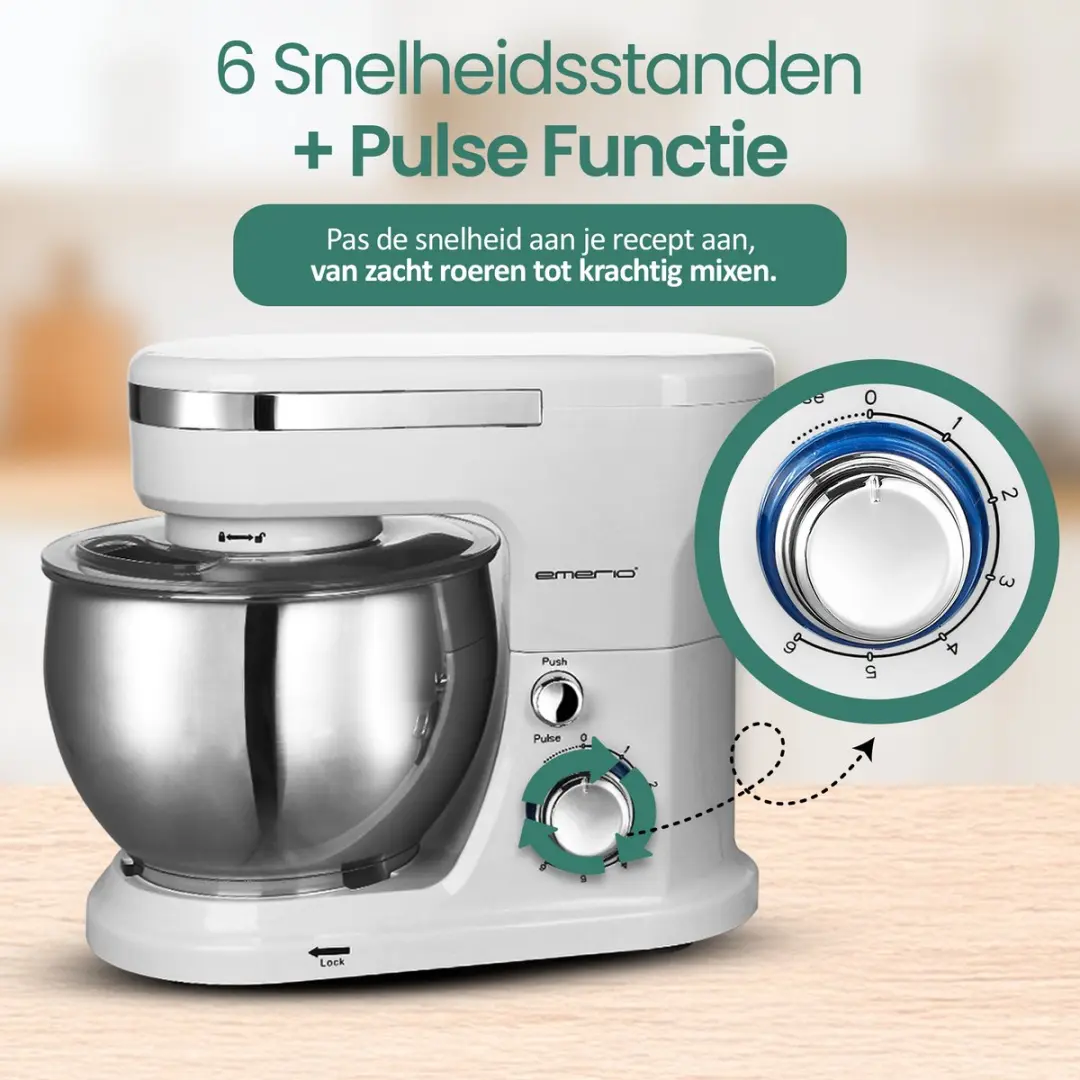 Emerio KM-123117 Keukenmachine 1000W - Wit