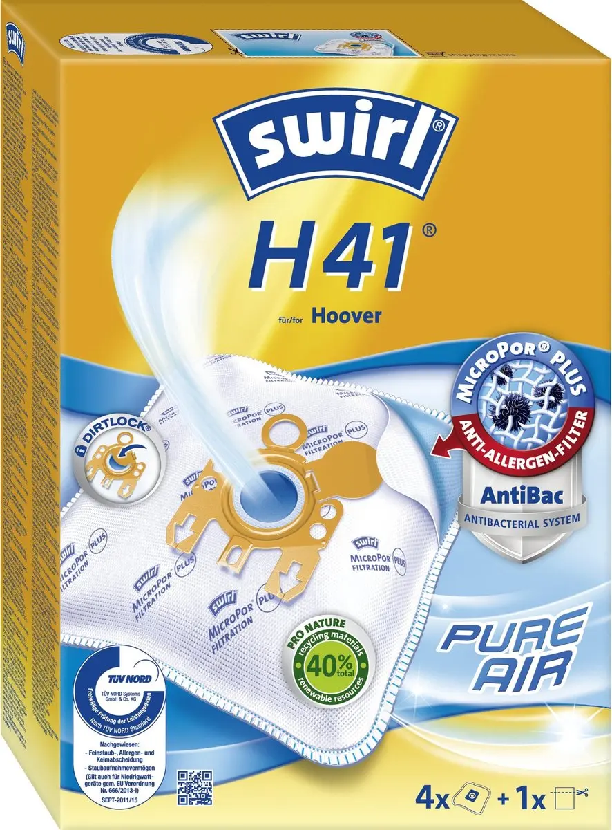 Swirl Stofzuigerzak H41 MP Plus AirSpace