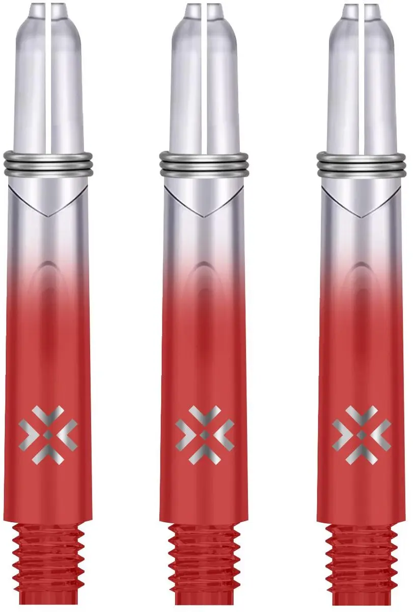Bullet Shafts 35mm TT - Rood Clear - 3 Stuks