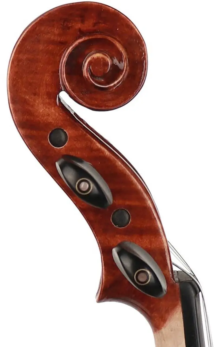 Leonardo LV-5012 Vioolset 1/2 - Massief esdoorn - Ebbenhouten fittings - Luxe koffer - afbeelding 6 van 6