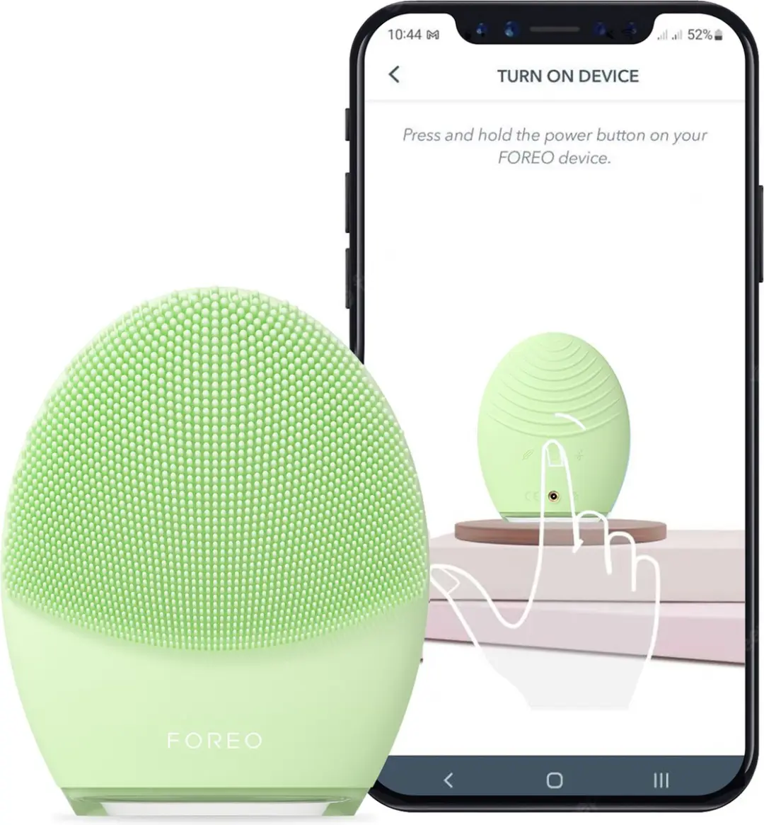 FOREO LUNA 4 Gezichtsreiniger & Massageapparaat - 16 Snelheden - Pistache