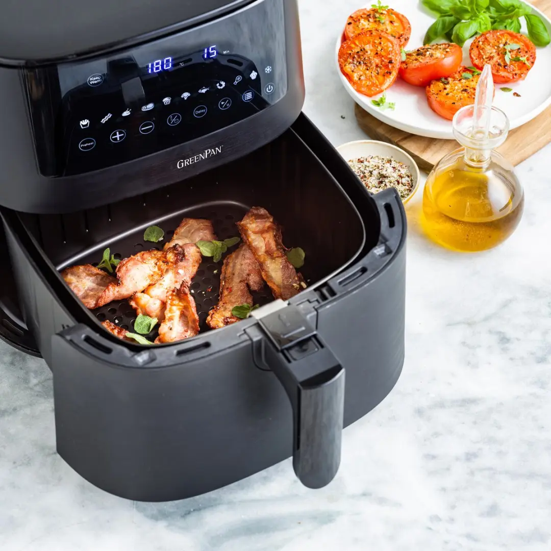 GreenPan Bistro XL Airfryer 7,2L - 1650W - Zwart - afbeelding 6 van 6