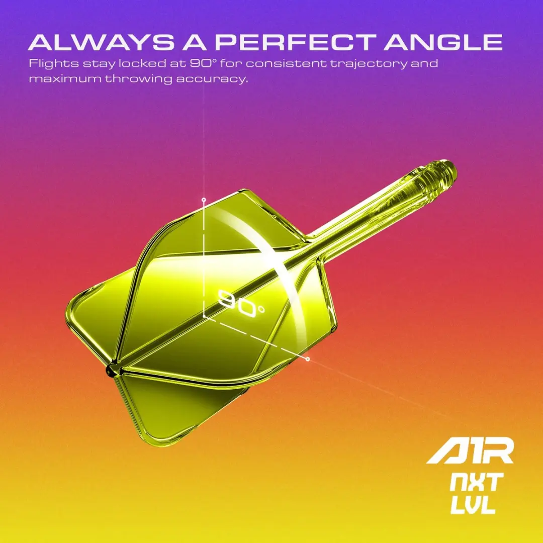 goat Air Neon Yellow NO6 Dart Flights - 3 Stuks