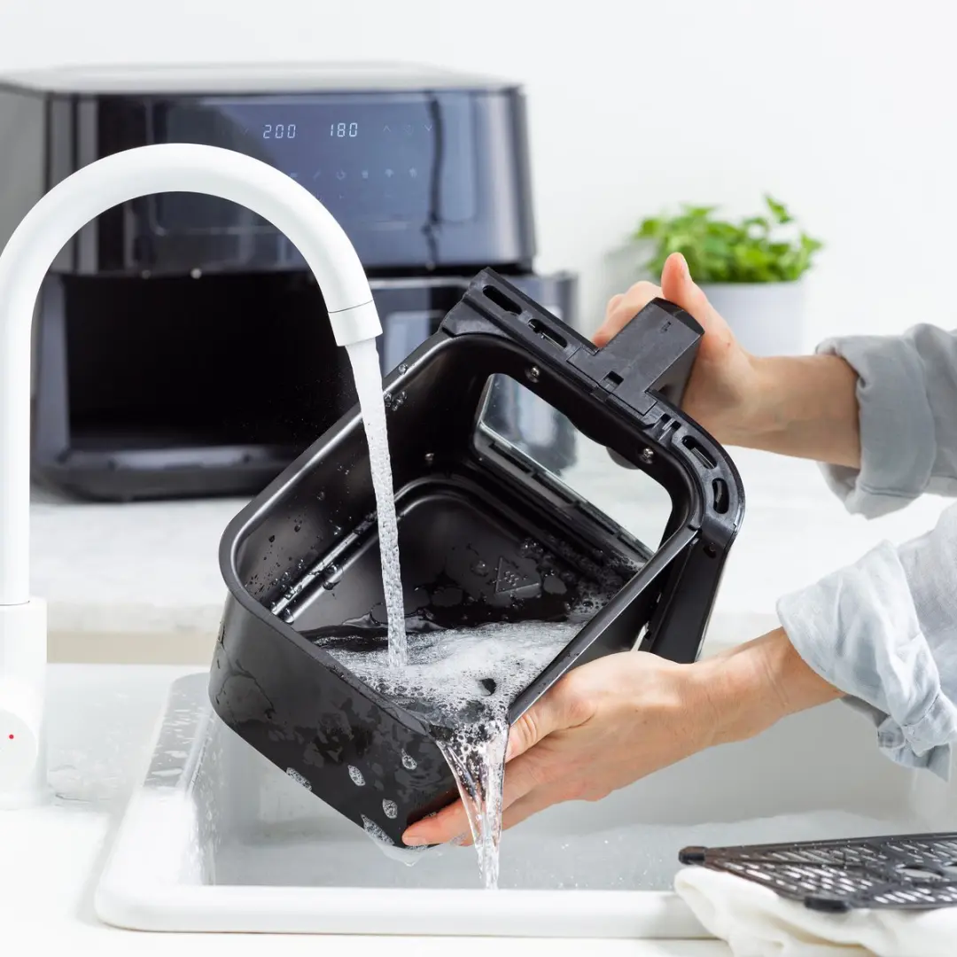 GreenPan Bistro Dubbele Airfryer 4L+4L - 8 Programma's - 3000W - Zwart