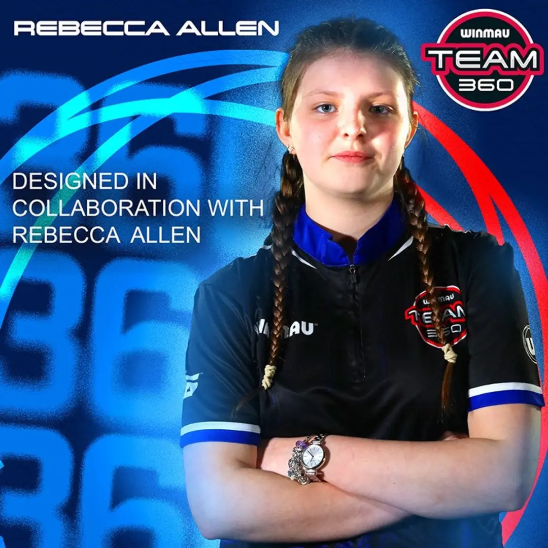 Winmau Team 360 Rebecca Allen Dartpijlen - 3 Stuks - Zwart/Rose