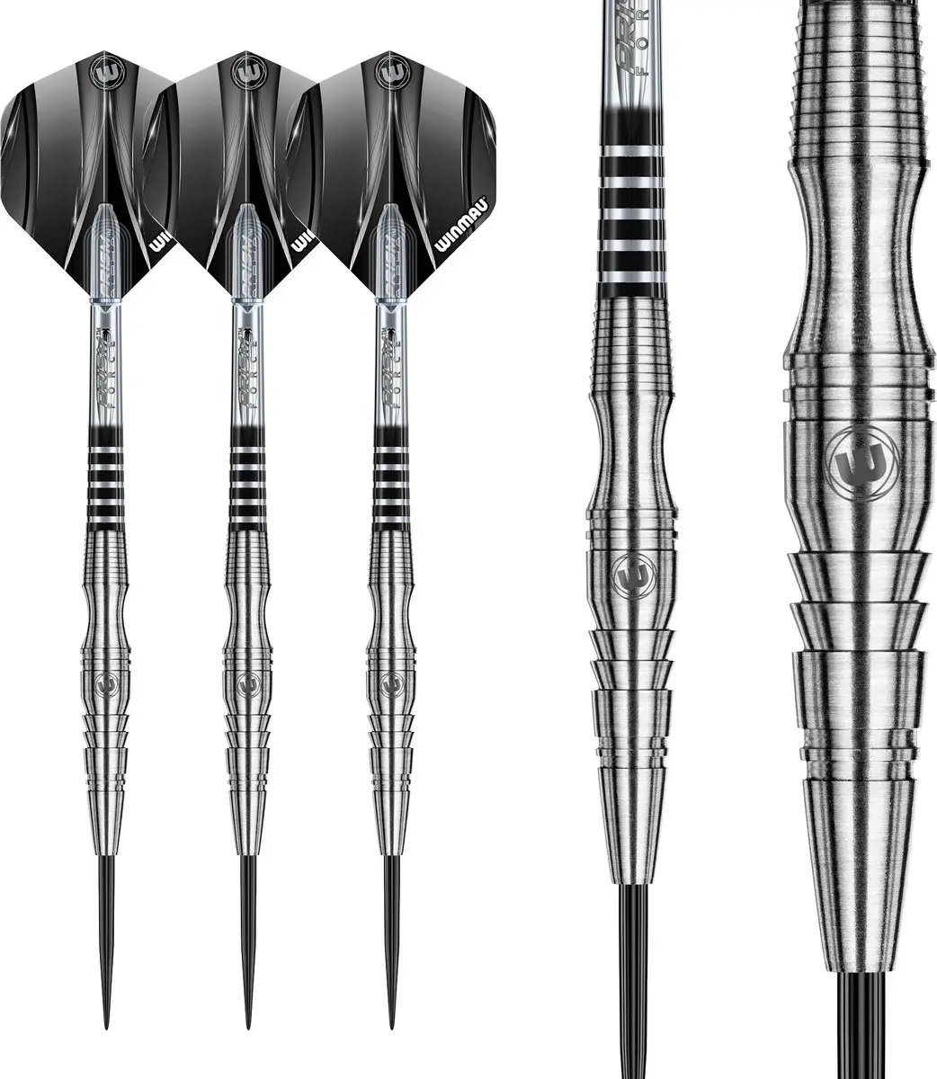 Winmau Sniper V3 Dartpijlen 3 Stuks - Zilver/Zwart