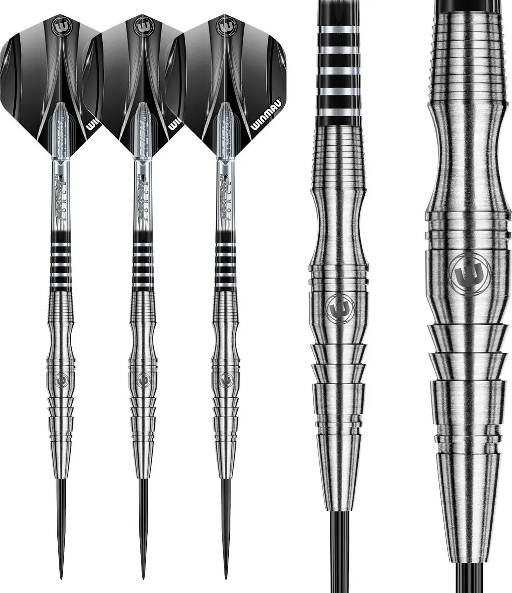 Winmau Sniper V3 Dartpijlen 3 Stuks - Zilver/Zwart