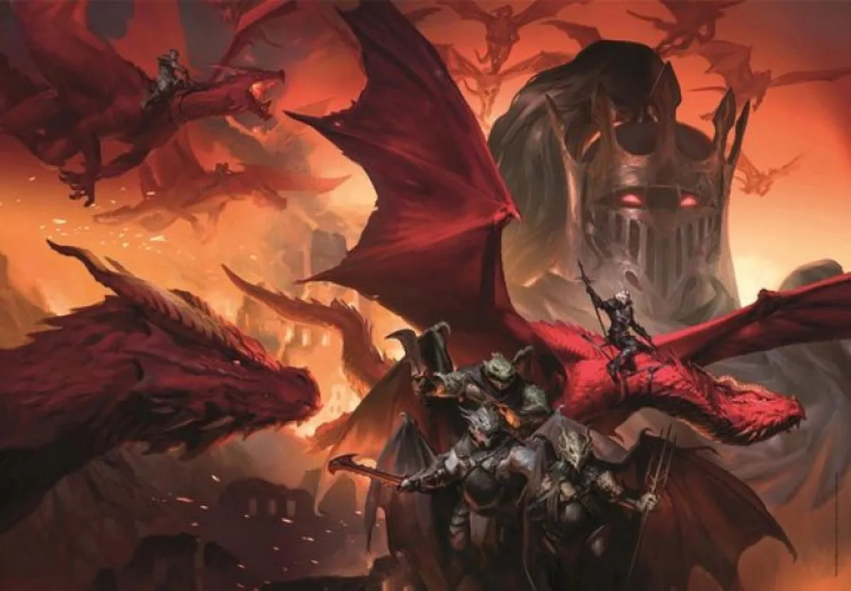 Clementoni Puzzel Dungeons & Dragons Dragon Riders 1000 Stuks - Meerkleurig