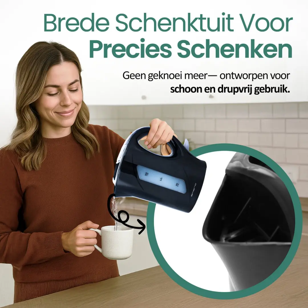 Emerio Waterkoker WK-121616.1 2200W - 1L - Zwart