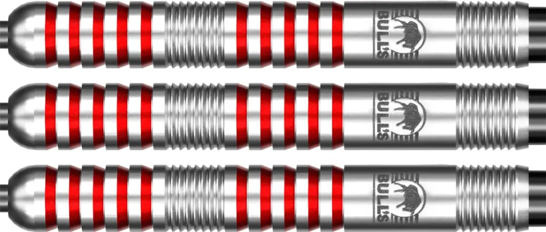 Bull's Mladen Radosavljevic Dartpijlen 21g - 3 Stuks - Wit/Rood