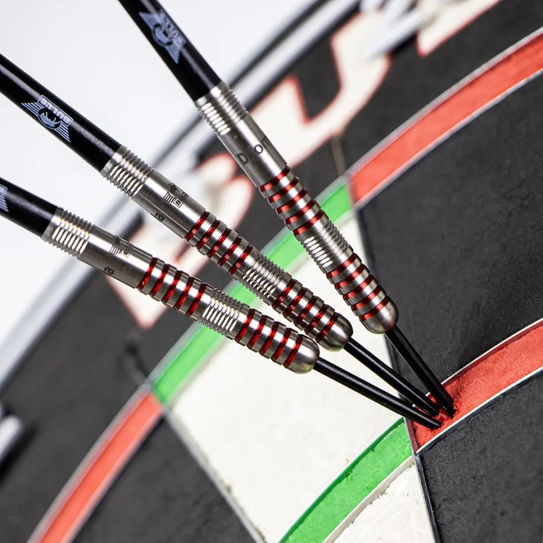 Bull's Mladen Radosavljevic Dartpijlen 21g - 3 Stuks - Wit/Rood